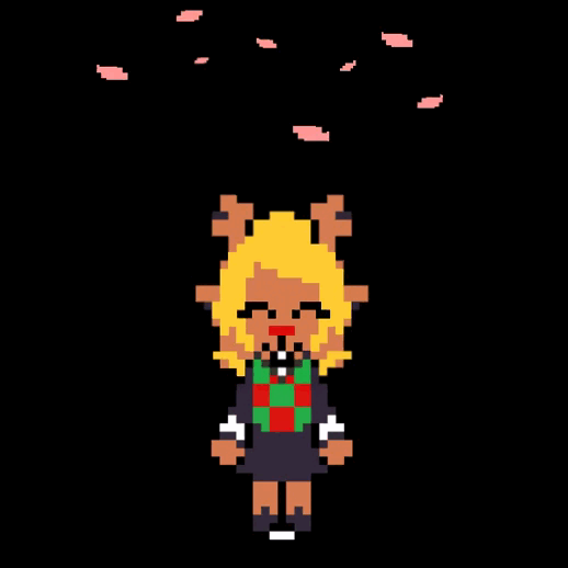 Toriel with a cake with candles, smiling as she ignites the candles